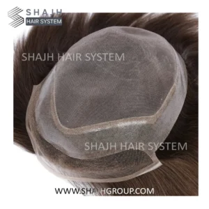 Hollywood - Hair system with a thin skin perimeter, 1 to 1.5-inch lace front, and mono net top.